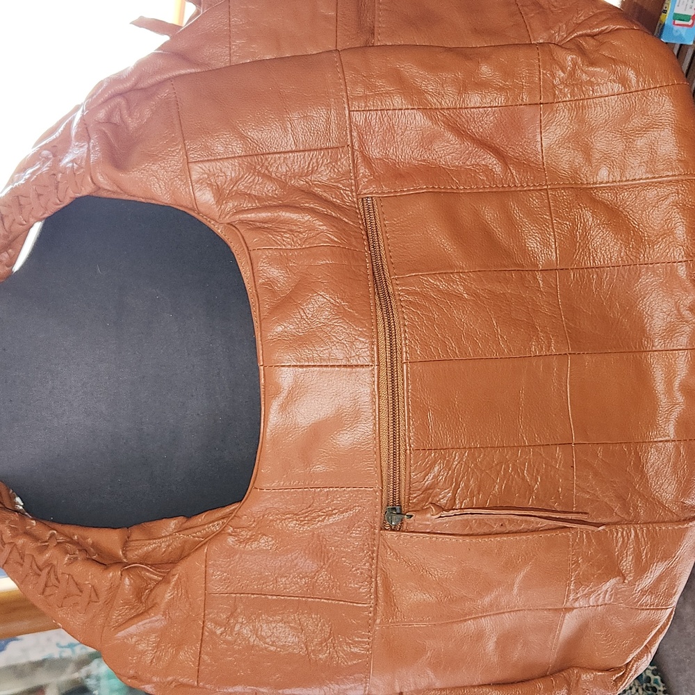 Leather Patchwork Large Bah - image 11